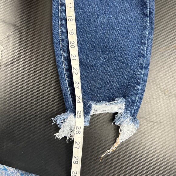 Kancan women’s High-Waisted Stretch Skinny Ankle Jeans Frayed Hem size 3XL - Picture 8 of 13